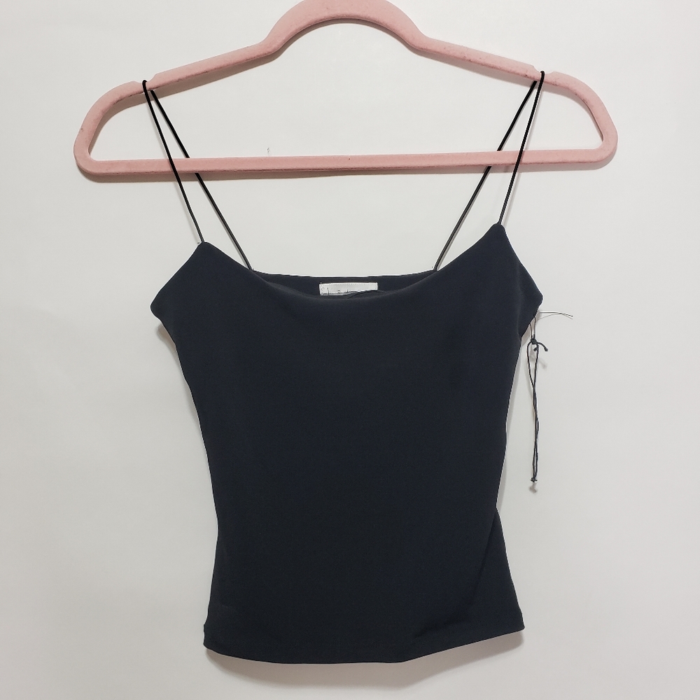 Leith stapghetti strap cropped tank top